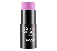 Intense Neon UV ColorCream Face & Body Paint Stick by Moon Glow - Trucco professionale per viso e corpo, per adulti e bambini, 21 g, viola intenso