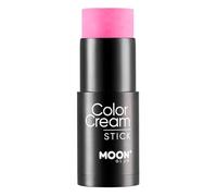 Intense Neon UV ColorCream Face & Body Paint Stick by Moon Glow - Trucco professionale per viso e corpo per adulti e bambini, 21 g - rosa intenso