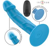 Intense - phoebe vibratore realistico 10 vibrazioni blu telecomando
