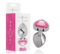 INTENSE - PLUG ANAL METAL ALUMINIO CORAZN ROSA TALLA S 8435566041570