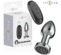 INTENSE - PLUG ANALE 10 VIBRAZIONI METALLO CON TELECOMANDO M