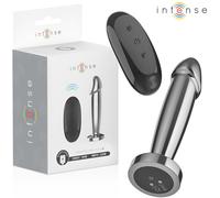 Intense - Plug Anale Dildo Vibrante in Metallo con Telecomando S