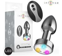 Intense - Plug Anale Vibrante con Luci Led e Telecomando Taglia M