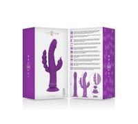 INTENSE - VIBRATORE IN SILICONE CASANOVA RABBIT TRIPLO MOTORE VIOLA
