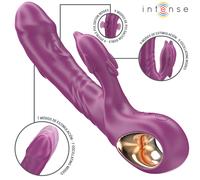 INTENSE - VIBRATORE MULTIFUNZIONE HALLE CON LINGUA STIMOLANTE A DELFINO VIOLA
