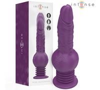 INTENSE - VIBRATORE MULTIFUNZIONE TATUM CON VIBRAZIONE SU E GIÃ™ 24 CM VIOLA