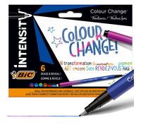 Intensity Felt-Tip Pens 0.4 mm Fine Tip Assorted Colours Pack of 6