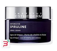 Institut Esthederm - Crema alla Spirulina Intensive - Booster Illuminante Viso - Segni di stanchezza, Perdita di Vitalità e Luminosità - Vaso 50 ml