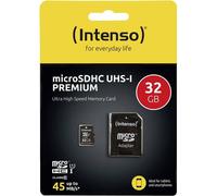 Intenso 3423480 Premium Scheda microSDHC 32 GB Class 10, UHS-I incl. Adattatore