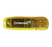 Intenso 3506460 64 GB Rainbow USB 2.0 Flash Drive - Orange | Chiavetta USB trasparente con velocità di lettura di 28 MB/s, leggerissima da 6 g, custodia in plastica resistente