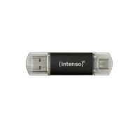 Intenso Twist Line 64 GB - Chiavetta USB Dual 3.2 Gen 1x1, USB-C e USB-A, 70 MB/s, antracite