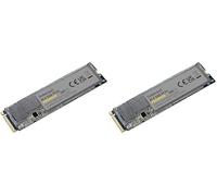 Intenso 3835450 500 GB M.2 SSD PCIe Premium, fino a 2100 MB/s, (PCI Express Gen.3x4 NVMe 1.3, Solid State Drive) (Confezione da 2)