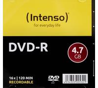 Intenso 4101652 Dvd-R da 4.7 GB, Argento 10er Slimcase DVD-R (DVD)