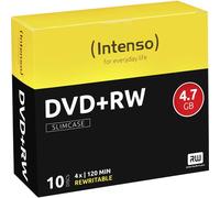 DVD+RW4,7 INT10 - Intenso DVD+RW 4.7 GB, confezione da 10 DVD con custodia sottile