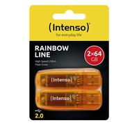 Intenso 64GB Rainbow Line double pack Chiavetta USB Dettaglio 64 GB Arancione