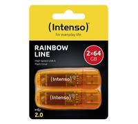 Intenso 64GB Rainbow Line double pack Chiavetta USB Dettaglio 64 GB Arancione