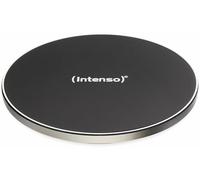 Intenso BA1 Caricabatterie Wireless (con Adattatore), Compatibile con qualsiasi dispositivo abilitato Qi (iPhone, Samsung, Huawei, Google), Nero