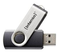 Intenso Basic Line - Chiavetta USB da 64 GB - Pendrive USB 2.0, Silver/Black