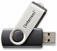 Intenso Basic Line - Chiavetta USB da 8 GB - Pendrive USB 2.0, Silver/Black