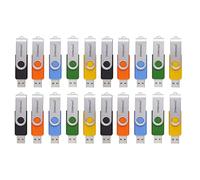 Intenso Basic Line - Set di 20 chiavette USB 2.0 da 4 GB, multicolore | Chiavetta USB ad alta velocità per Windows e MacOS, con staffa in metallo ed etichette per l'organizzazione