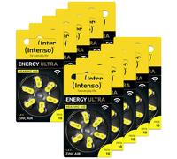 INTENSO 7504416M - Batteria per apparecchi acustici, zinco-aria, 5,8x3,6 mm, Aid 10