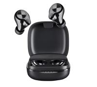Intenso Buds Micro - Cuffie TWS True Wireless T200 con modalità di gioco e fino a 25 ore di riproduzione musicale, colore: Nero