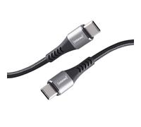Intenso C315C - Cavo USB-C a USB-C da 60 W, ricarica rapida, 1,5 m, per iPhone, Samsung Galaxy, Macbook, laptop, iPad, colore: Nero