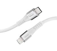 Intenso Cavo USB C315L, USB-C a Lightning, cavo dati e ricarica, Power Delivery fino a 60 Watt, nylon, 1,5 m, bianco