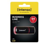 Intenso Chiave USB 64GB USB 2.0 Nero e Rosso con Fattore di Forma Slide