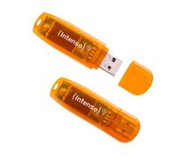 Intenso - Chiavetta Usb Rainbow 2x64gb-arancione Intenso