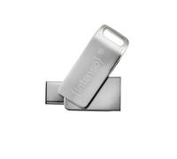 Intenso cMobile Line 64 GB - Chiavetta USB 3.2 Gen 1x1 USB-C & USB-A, Argento