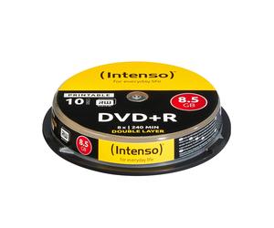 Intenso DVD + R 8.5GB DL Print.10 Cake Box Double - Confezione da 10 (DVD)