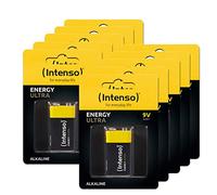 Intenso Energy - 10 batterie alcaline da 9 V, 6LR61, 10 blocchi da 9 V, confezione da 1