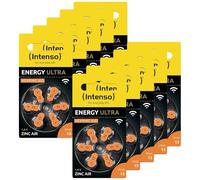 Intenso Energy Ultra 7504426MP - 60 batterie per apparecchi acustici PR48, tipo 13, 10 confezioni da 6 pezzi, colore: Arancione