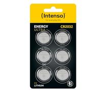 Intenso Energy Ultra - Pila a bottone al litio CR2032, confezione da 6