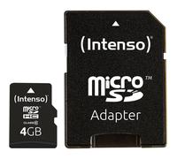 Intenso High Performance Scheda microSDHC 4 GB Class 10 incl. Adattatore SD