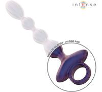 Plug anale vibrante Jackie di Intense con telecomando: piacere infinito, Taglia 19.8 cm x 6.5 cm, Colore Blu