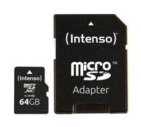 INTENSO MICRO SDHC 64GB CLASSE 10 + ADATTATORE SD