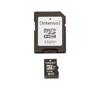 Scheda Di Memoria Micro SD con Adattatore INTENSO 34234 UHS-I Premium Nero 16 GB
