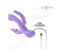 Intenso - Miko Triplo Vibratore Rabbit &Amp; Stimolatore &Amp; Anale 7 Vibrazioni Viola
