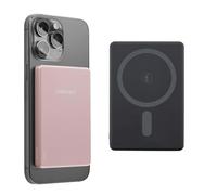 Intenso MW5000 Power Bank Magnetico 5000mAh - MagSafe, Wireless Charging 15W, USB-C PD 20W, Piatto & Compatto - Testato in Germania - Rosé