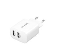 INTENSO 7802412 - Caricabatterie USB, 24 W, 2 USB-A, bianco