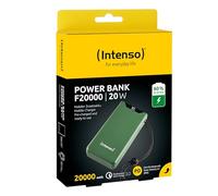 INTENSO 7332057 - Powerbank F20000, Li-Po, 20000 mAh, USB-A, USB-C, verde