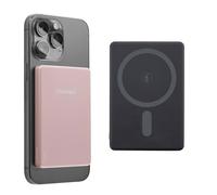 Intenso MW5000 Power Bank Magnetico 5000mAh - MagSafe, Wireless Charging 15W, USB-C PD 20W, Piatto & Compatto - Testato in Germania - Rosé