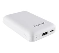 Intenso Powerbank XC10000 - Caricabatterie Portatile con Cavo USB-C Integrato (10000 mAh, Adatto per Smartphone/Tablet PC/Fotocamera Digitale), Bianco