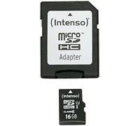 Intenso Premium Scheda di memoria MicroSDHC da16 GB (con Adattatore SD), Class 10 UHS-I