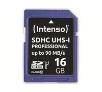 Intenso Professional Scheda di memoria SDHC da 16 GB, Class 10 UHS-I