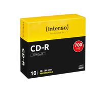 Intenso Q-Connect KF00419 CDR da 700 MB, Argento, Confezione da 10 Pezzi Co (CD)