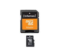 Intenso Scheda di Memoria cicroSDHC Memory Card da 32 GB, Class 4 (con Adattatore SD), Nero