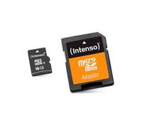 Scheda Di Memoria Micro SD con Adattatore INTENSO 3413470 16 GB Classe 10